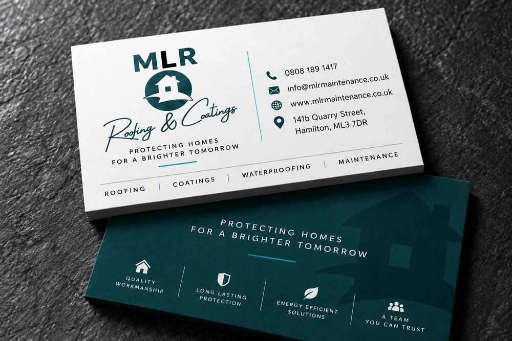 MLR Roofing & Coatings business cards